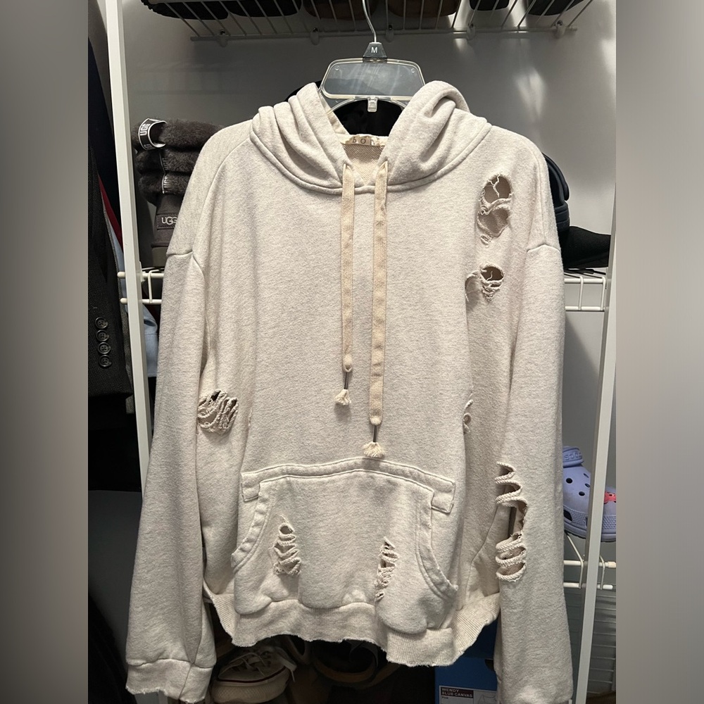 POL distressed hoodie small